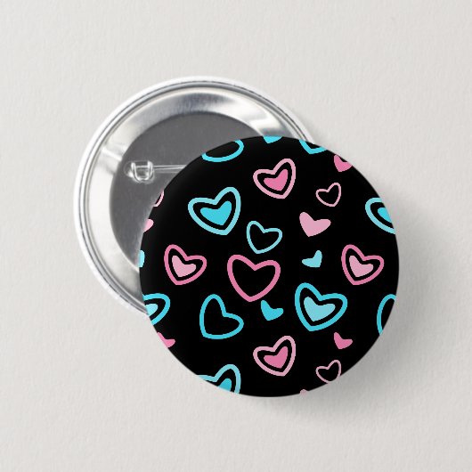 Liebe Hearts Button (Vorne & Hinten)