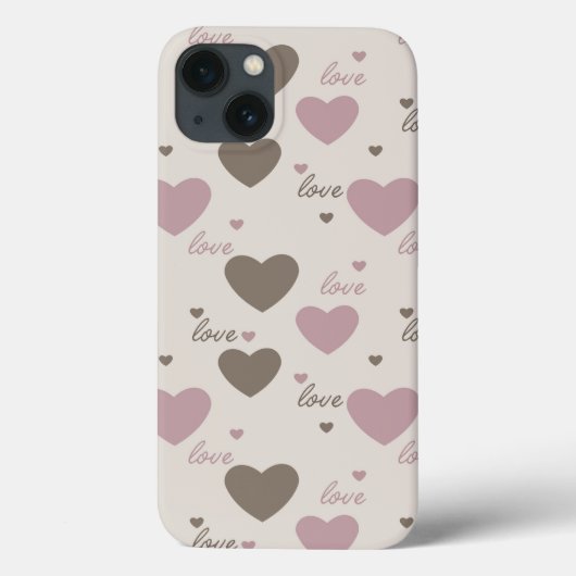 Liebe Hearts Case-Mate iPhone Hülle (Rückseite)