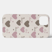 Liebe Hearts Case-Mate iPhone Hülle (Rückseite (Horizontal))