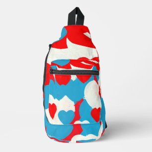 Liebe Hearts Crossbody Bag