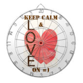 Liebe Hearts Dartscheibe (vorne)