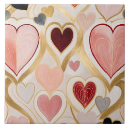 Liebe Hearts Fliese