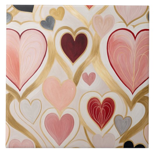 Liebe Hearts Fliese (Vorderseite)