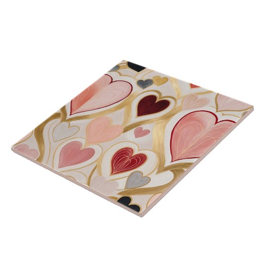 Liebe Hearts Fliese (Seite)