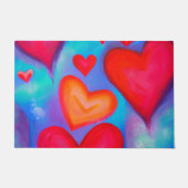 Liebe Hearts Fußmatte (Vorderseite)