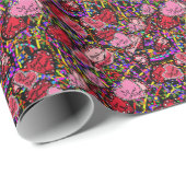 Liebe Hearts Geschenkpapier (Rolleneckpunkt)