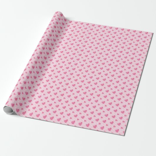 Liebe Hearts Geschenkpapier (Ungerollt)