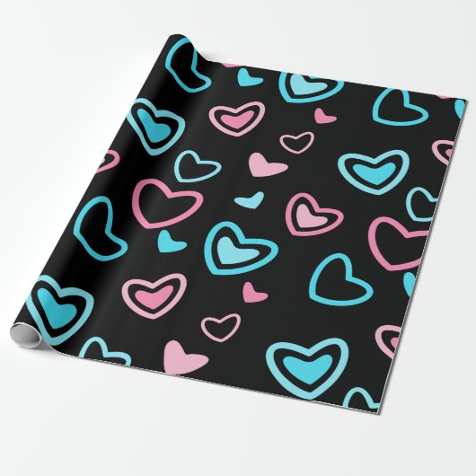 Liebe Hearts Geschenkpapier (Ungerollt)