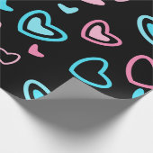 Liebe Hearts Geschenkpapier (Ecke)