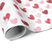Liebe Hearts Geschenkpapier (Rolleneckpunkt)