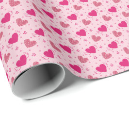 Liebe Hearts Geschenkpapier