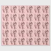 Liebe Hearts Geschenkpapier (Flach)