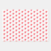 Liebe Hearts Geschenkpapier Set (Vorderseite 3)