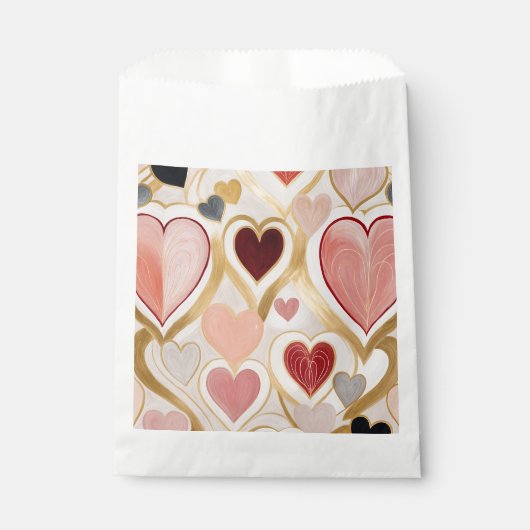 Liebe Hearts Geschenktütchen (Vorderseite)
