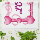 LIEBE HEARTS GESCHIRRTUCH (Gefaltet)
