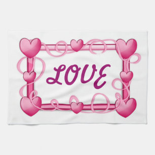 LIEBE HEARTS GESCHIRRTUCH