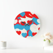 Liebe Hearts Große Wanduhr (Zuhause)