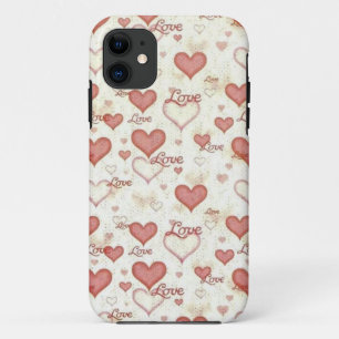 Liebe Hearts iPhone Case