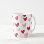 Liebe Hearts Kaffeetasse (VorderseiteRechts)