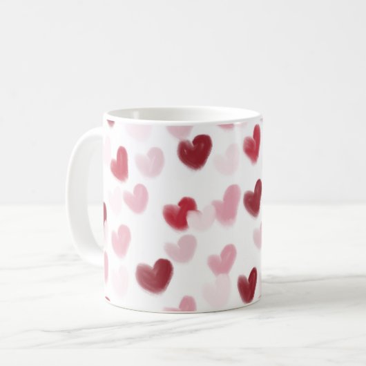 Liebe Hearts Kaffeetasse (Vorderseite Links)