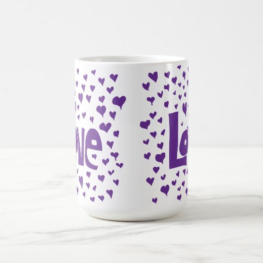 Liebe Hearts Kaffeetasse (Mittel)