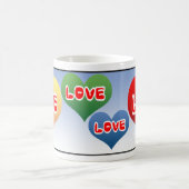 Liebe Hearts Kaffeetasse (Mittel)