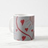 Liebe Hearts Kaffeetasse (Vorderseite Links)