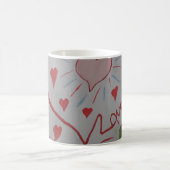 Liebe Hearts Kaffeetasse (Mittel)