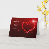 Liebe Hearts Karte (Gelbe Blume)