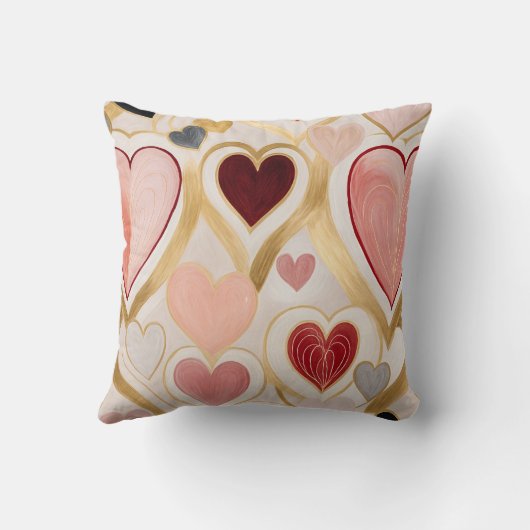 Liebe Hearts Kissen (Rückseite)