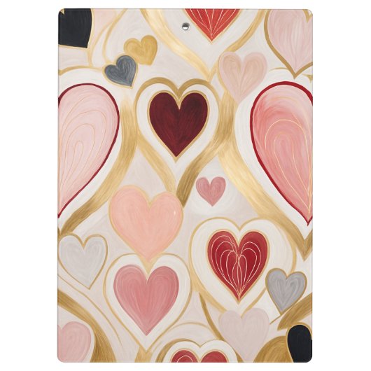 Liebe Hearts Klemmbrett (Rückseite)