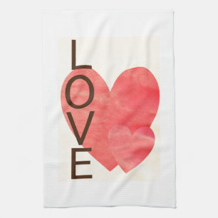 Liebe Hearts Küchentuch