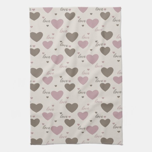 Liebe Hearts Küchentuch (Vertikal)