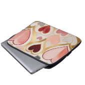 Liebe Hearts Laptopschutzhülle (Vorne Knopf)