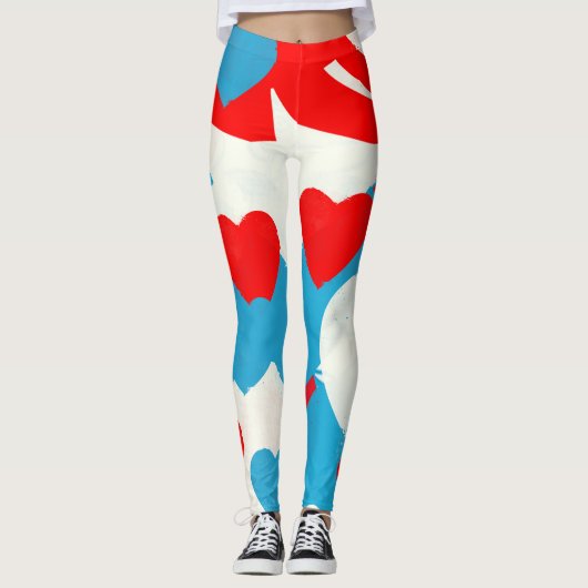 Liebe Hearts Leggings (Vorderseite)