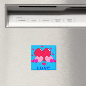 Liebe Hearts Magnet (In Situ (Geschirrspüler))