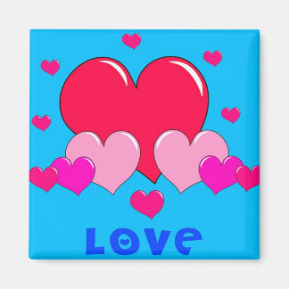 Liebe Hearts Magnet