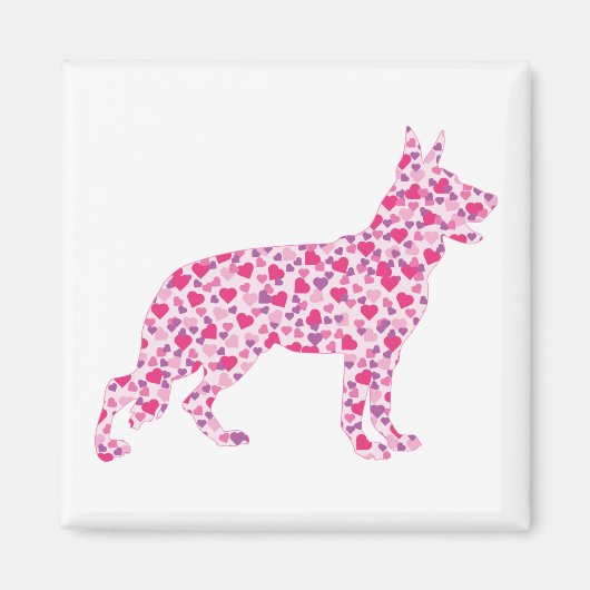 Liebe Hearts Magnet (Vorne)