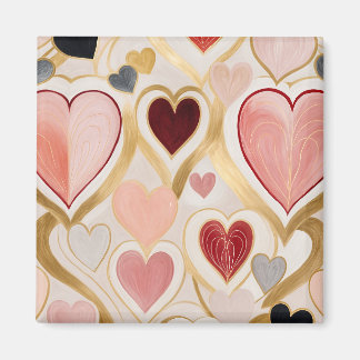 Liebe Hearts Magnet