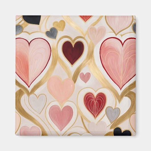 Liebe Hearts Magnet (Vorne)