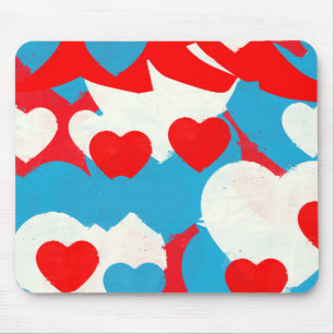 Liebe Hearts Mousepad