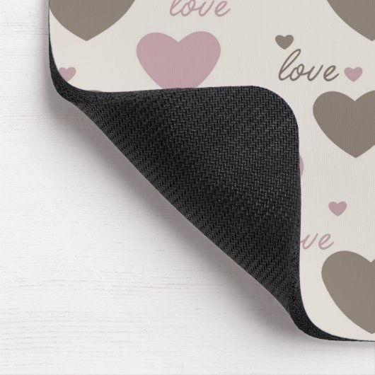Liebe Hearts Mousepad (Ecke)