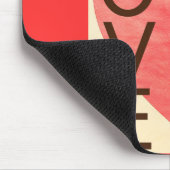 Liebe Hearts Mousepad (Ecke)