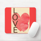 Liebe Hearts Mousepad (Mit Mouse)