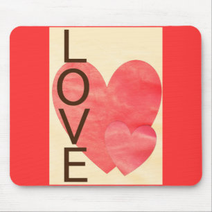 Liebe Hearts Mousepad