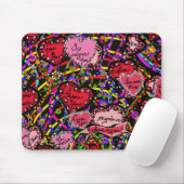 Liebe Hearts Mousepad (Mit Mouse)
