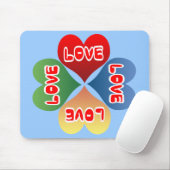 Liebe Hearts Mousepad (Mit Mouse)