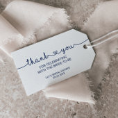 Liebe Hearts | Navy Blue Vielen Dank Geschenkanhänger