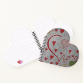Liebe Hearts Notizblock (Innenseite)