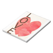 Liebe Hearts Notizblock (Rotiert)